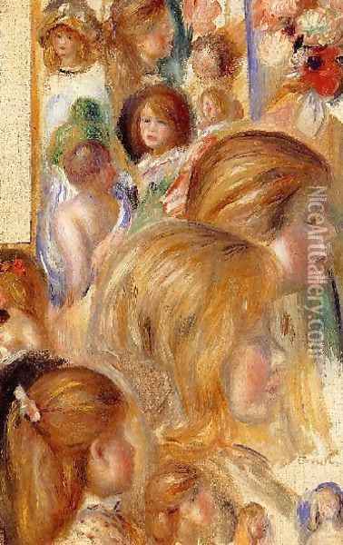 Childrens Heads Oil Painting - Pierre Auguste Renoir