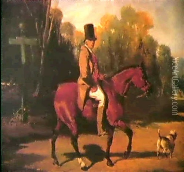 Le Cavalier Oil Painting - Alfred De Dreux