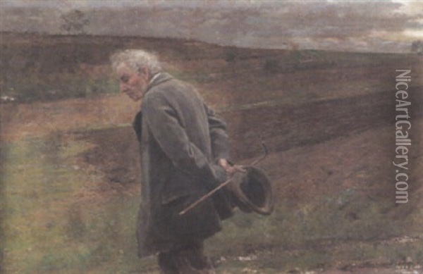 Spazierganger Oil Painting - Ernst Stoehr