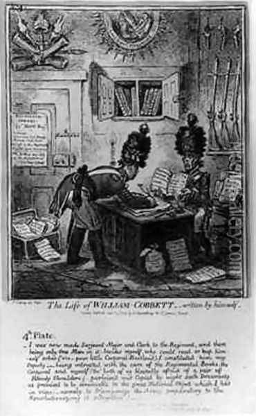 Plate 4 from The Life of William Cobbett Oil Painting - James Gillray