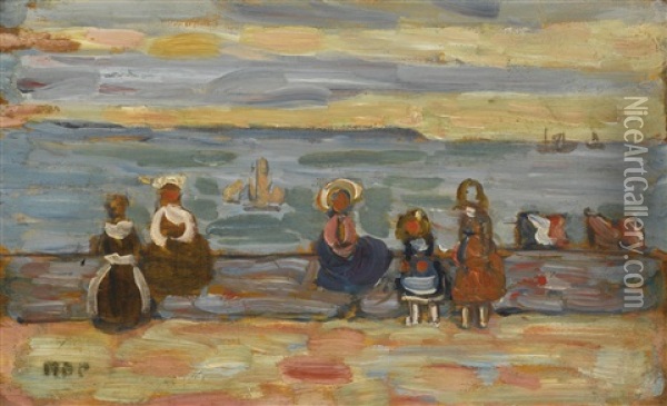 St. Malo Oil Painting - Maurice Prendergast