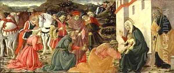 The Adoration of the Magi Oil Painting - Fra Diamante