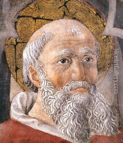 St Ambrose (detail) Oil Painting - Giovanni Di Piamonte