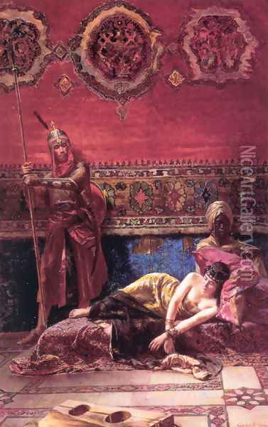 The Pasha's Concubine Oil Painting - Ferencz-Franz Eisenhut