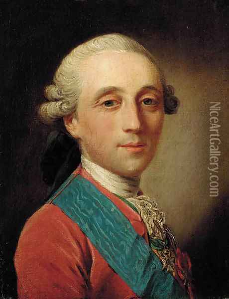 Portrait of the Comte d'Artois Oil Painting - Jean-Martial Fredou