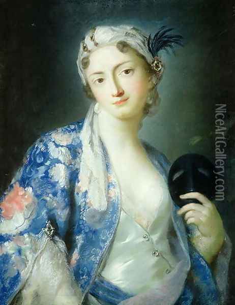 Portrait of a Woman Oil Painting - Rosalba Carriera
