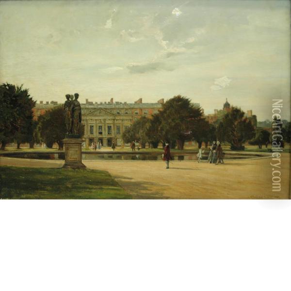 Hampton Court Oil Painting - John Fulleylove
