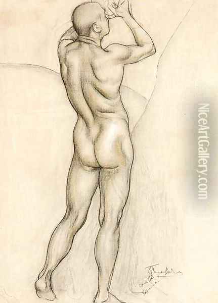 Male Nude Oil Painting - Kuzma Sergeevich Petrov-Vodkin