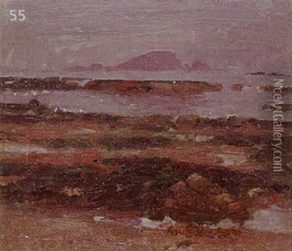 Coastal Scene Oil Painting - Patrick William Adam