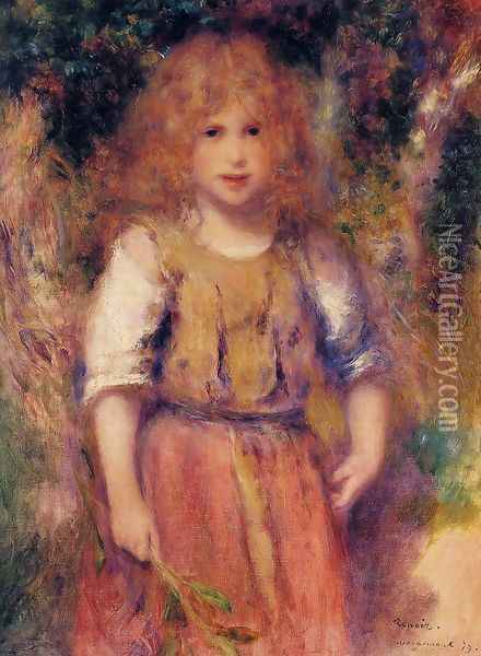 Gypsy Girl Oil Painting - Pierre Auguste Renoir