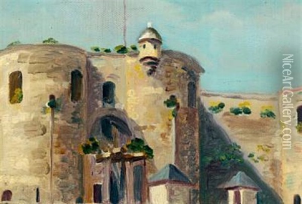 A View From The Crimea Oil Painting - Konstantin Fedorovich Bogaevsky
