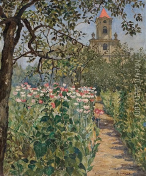 Blick In Den Blumengarten Oil Painting - Paul Hansa