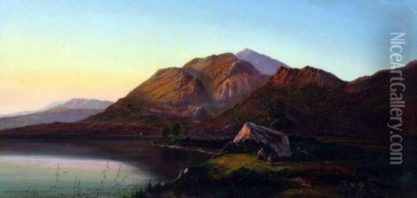 Loch Katrine Oil Painting - Charles Leslie