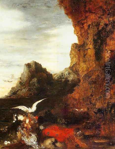 The Death of Sappho II Oil Painting - Gustave Moreau