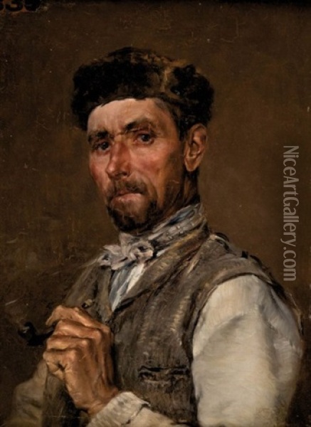 Oleg Skripitzine Oil Painting - Jean Joseph Marie Alphonse Moutte