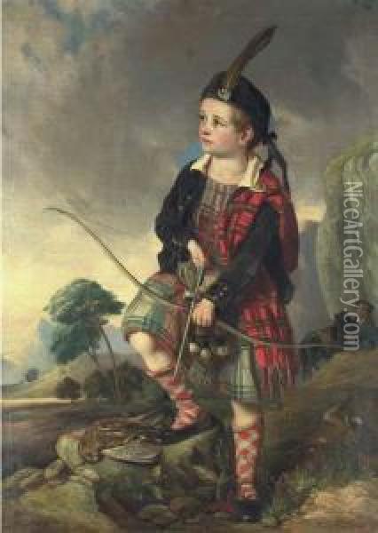 The Young Highlander Oil Painting - John Thomas Peele