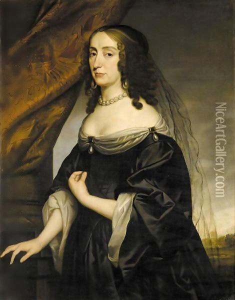 Portrait Der Konigin Elisabeth Von Bohmen (1596-1662) Oil Painting - Gerrit Van Honthorst