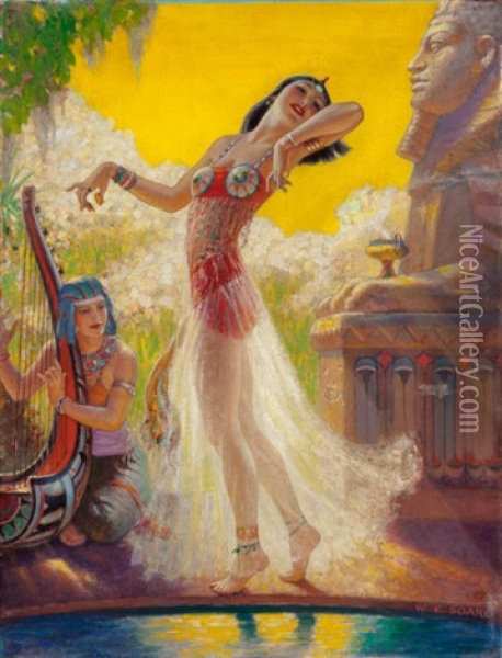 Egyptian Dancer Oil Painting - William Fulton Brown