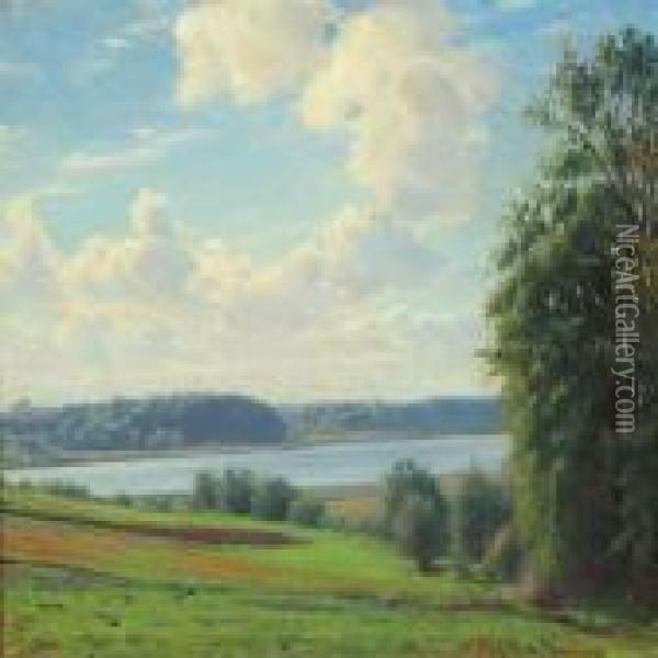 Late Summer Day By Fureso Oil Painting - Sigvard Hansen