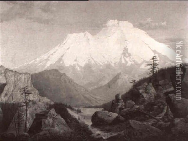 Mt. Shasta, California Oil Painting - William Samuel Parrott