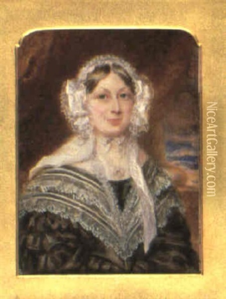 Lady Seated Before A Pillar Oil Painting - Guglielmo Faija