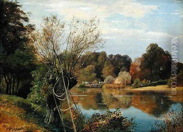 Near the Aumuhle, c.1830 Oil Painting - Adolf Vollmer