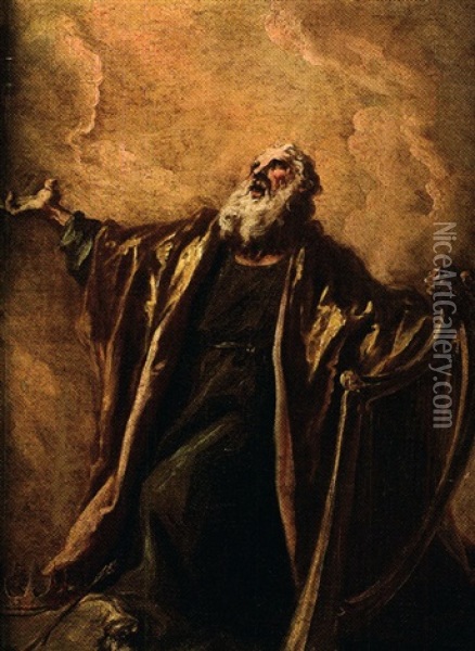 Le Roi David Oil Painting - Giovanni Antonio Pellegrini