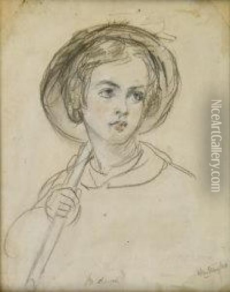 Portrait Of A Boy Oil Painting - John Hughes