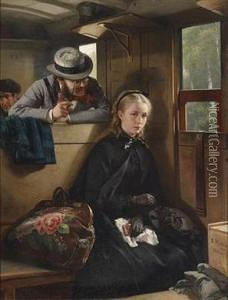 The Irritating Gentleman Oil Painting - Berthold Woltze