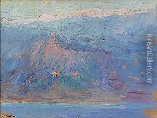Au Liban Oil Painting - Konstantinos Maleas