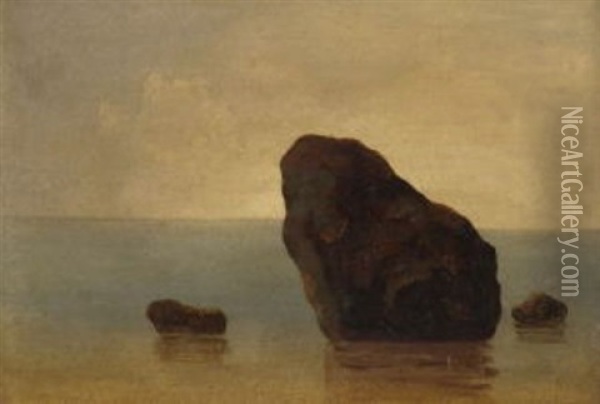 Vor Sonnenaufgang Am Meer Oil Painting - Carl Robert Kummer