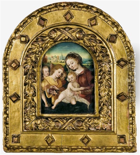 La Virgen Con El Nino Oil Painting - Pieter Coeck van Aelst the Younger