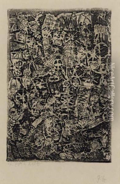 Kleinwelt (kornfeld 61) Oil Painting - Paul Klee