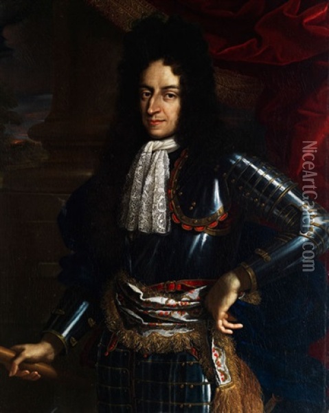 Portrait Des Kunftigen Konigs Wilhelm Iii. Von England, Noch Als Statthalter Der Niederlande Oil Painting - Benedetto Gennari the Younger
