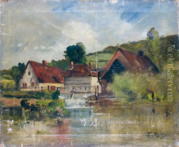 Le Petit Moulin Oil Painting - Jacques-Edouard Dufeu