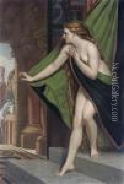 Lady Godiva, By Thomas Lewis Atkinson Oil Painting - Joseph Van Lerius
