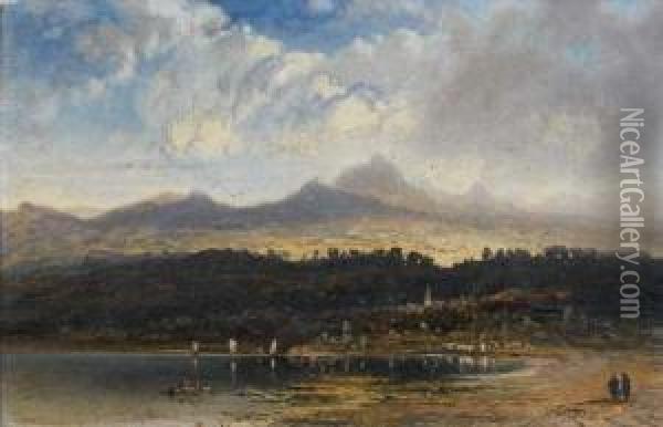 Le Mont Santis Oil Painting - Pieter Francis Peters