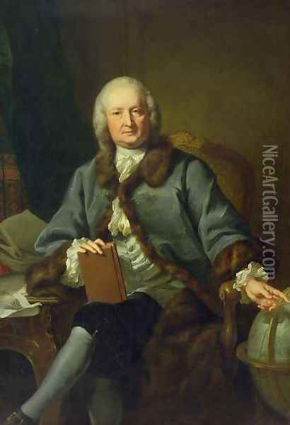 Dr. Schmidt-Capelle, c.1755-60 Oil Painting - Johann Heinrich The Elder Tischbein