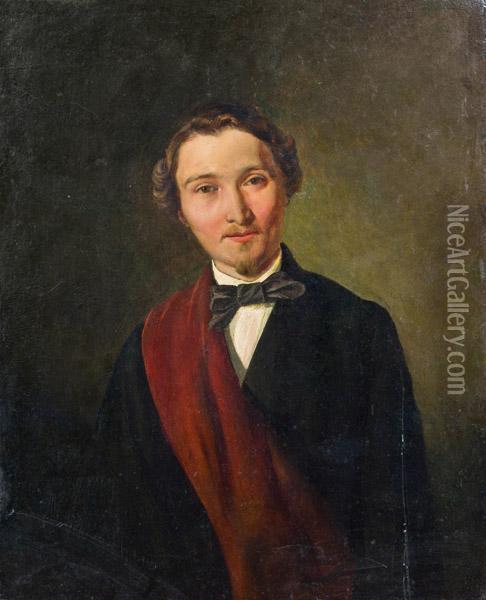 Portrat Eines Jungen Herren Oil Painting - Franz Eybl
