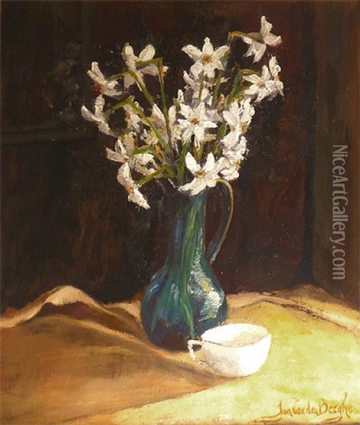 Still Life With Flowers Oil Painting - Jan Van der Berghe