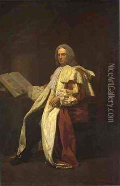 Portrait Of Archibald Campbell 3rd Duke Of Argyll 1749 Oil Painting - Allan Ramsay