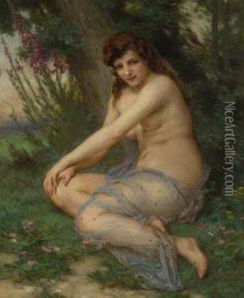 In The Forest Oil Painting - Guillaume Seignac