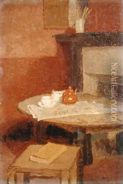 The Brown Tea Pot Oil Painting - Gwen John