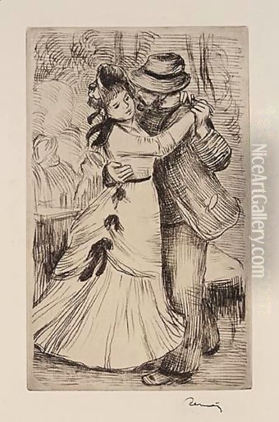 La Danse A La Campagne 2e Planche (Stella 2) Oil Painting - Pierre Auguste Renoir