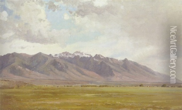 Lamoille Valley, Nevada Oil Painting - Jervis McEntee