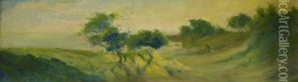 Windswept Landscape Oil Painting - Tom Garrett