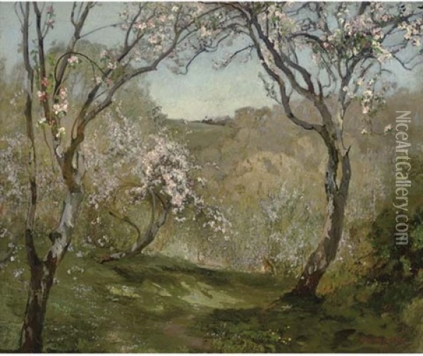 Spring Blossom Oil Painting - Reginald Rex Vicat Cole