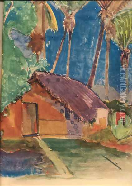 Watercolor 22 Oil Painting - Paul Gauguin