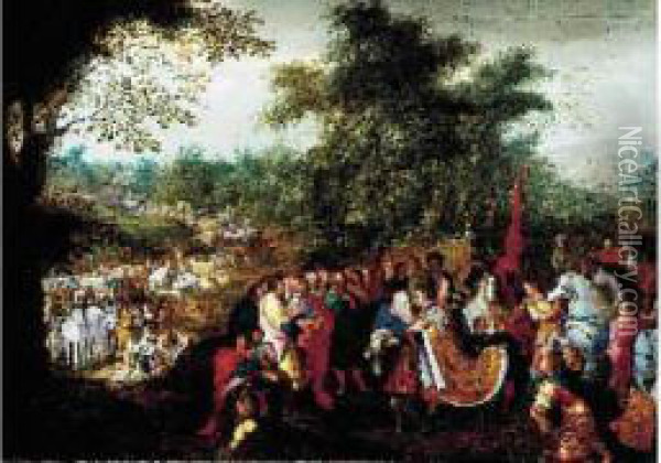 La Rencontre De Joseph Et Jacob Oil Painting - Hans III Jordaens