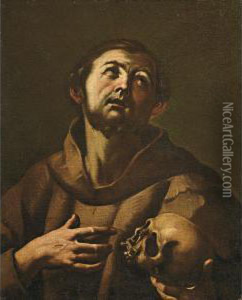 San Francesco Oil Painting - Flaminio Torri
